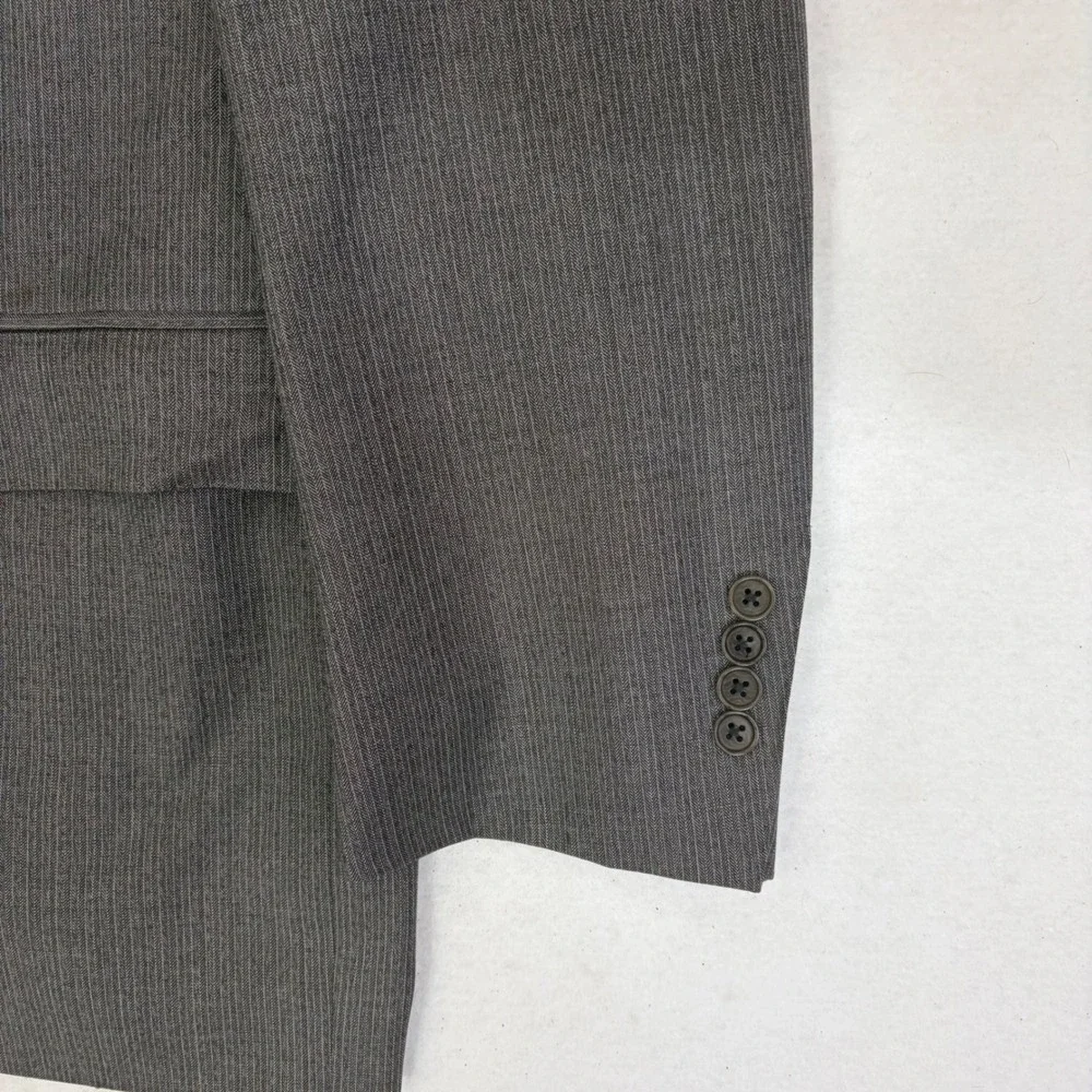 Canali Siena 2 Piece Suit Mens 46R Charcoal Grey Wool 2-Button Modern Made Italy